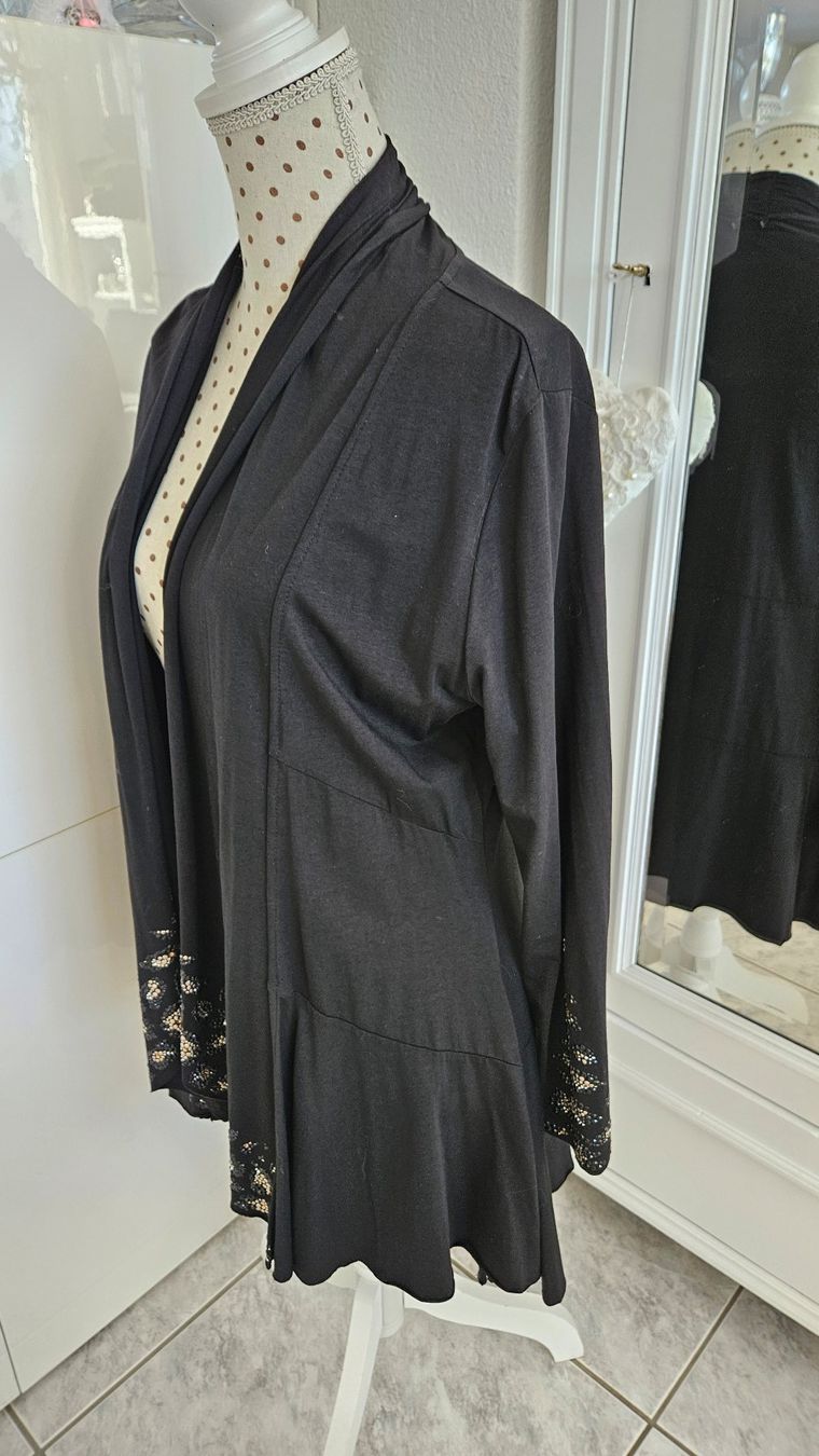 Giacche: Abendjacke Jacke Longblazer schwarz Leopard Gr. 40 – Usato da Gossau ZH venduto da fashiontwo 1