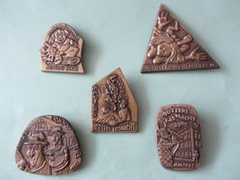 5Stk. Fasnacht Plaketten Motteri Malters