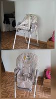 Chaise haute Hauck beige motif ours état acceptable