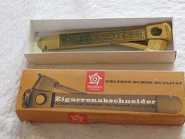 Zigarrenschneider Solingen Pfeilring m Original Box Vintage