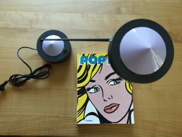 80ies Tischleuchte Modell Lugano, Farbe Lila von E-Lite