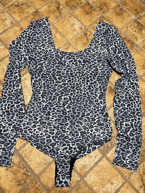 Floerns Damen-Body Mit Leopardenmuster – Langärmelig, Dehnbar, Perfekt Für Sport & Freizeit