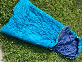 Kinder-Jugend-Schlafsack blau-tuerkis guter Zustand 190cm