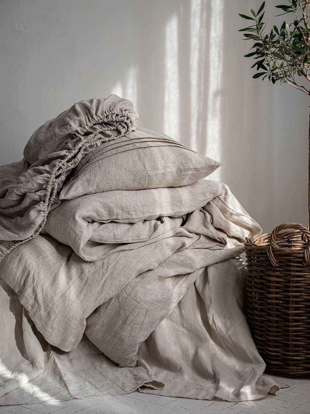 Biancheria da letto: Natur Leinenbettwäsche-Set – Nuovo e nell'imballaggio originale da Affoltern am Albis venduto da EdelLinn