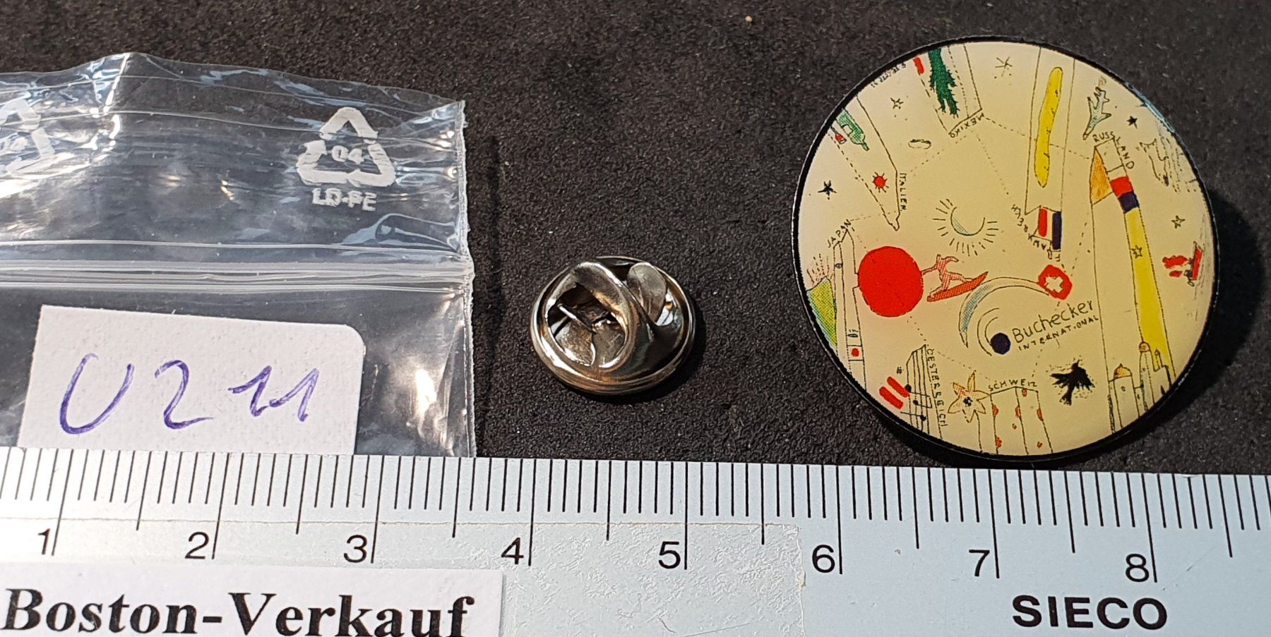 Placchette & Badge: U211 - Kunst Pin Buchecker International – Usato da Reinach BL venduto da Boston-Verkauf 1