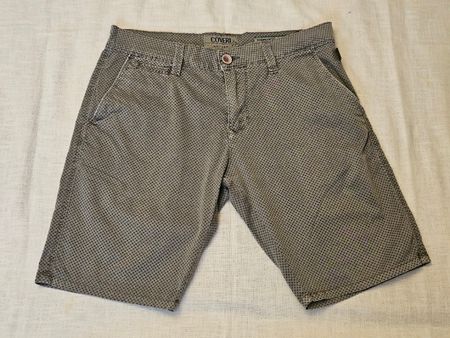 COVERI Moving Herren Shorts Grau Gemustert Gr. 46 Baumwolle 