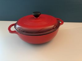 Pyrex Gusseisen Bräter Rot 24cm NEUWERTIG