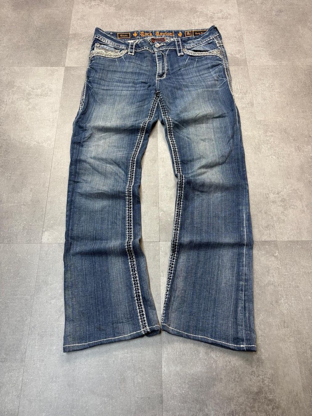 Jeans: Rock Revival Bootcut Flared Jeans - Grösse L/30 – Nuovo (secondo la descrizione) da Werdenberg venduto da hase.vintage 1