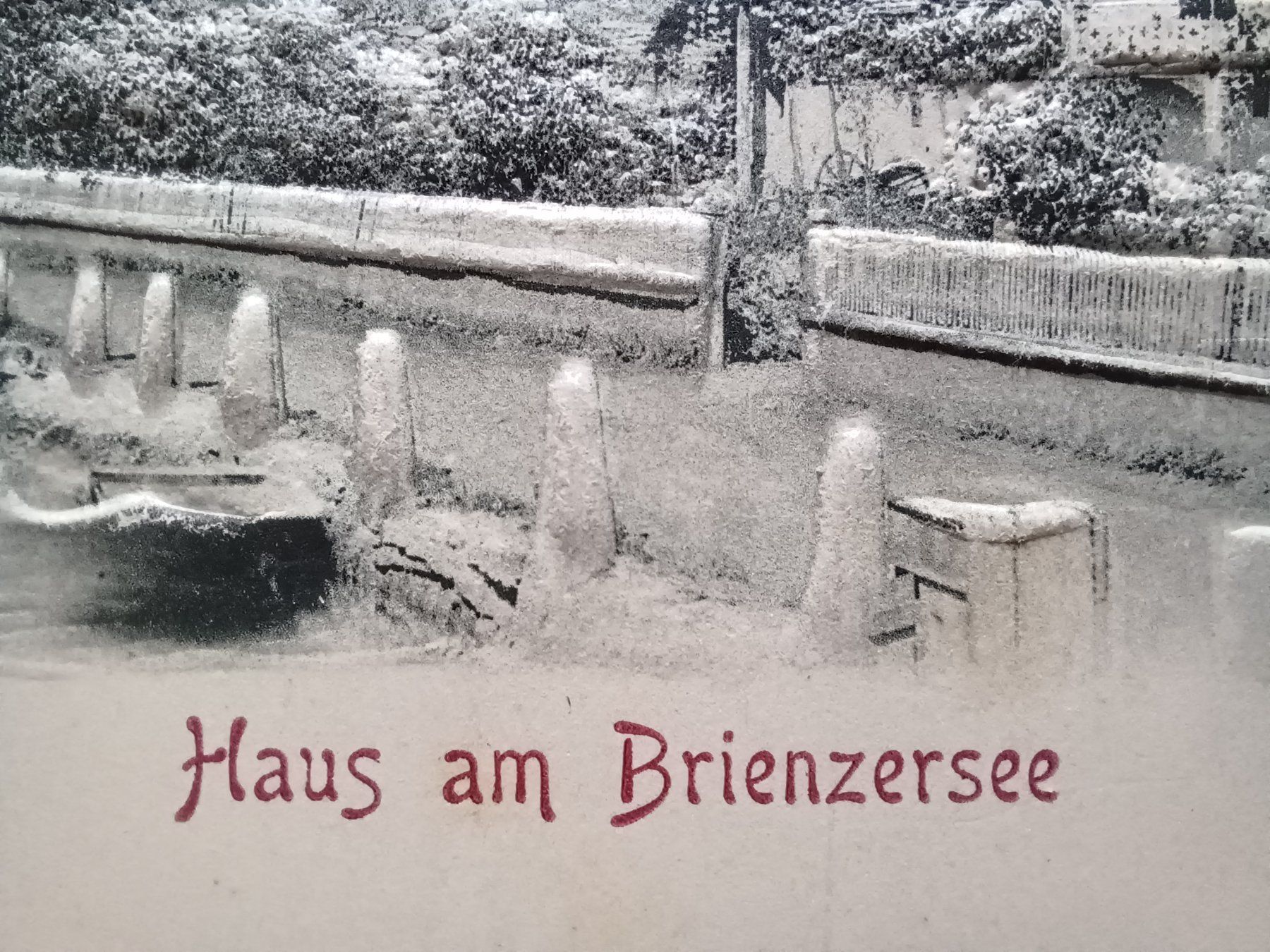 Cartoline postali: Haus am Brienzersee,  geprägt – Usato da Aarau Rohr venduto da mgvw 2