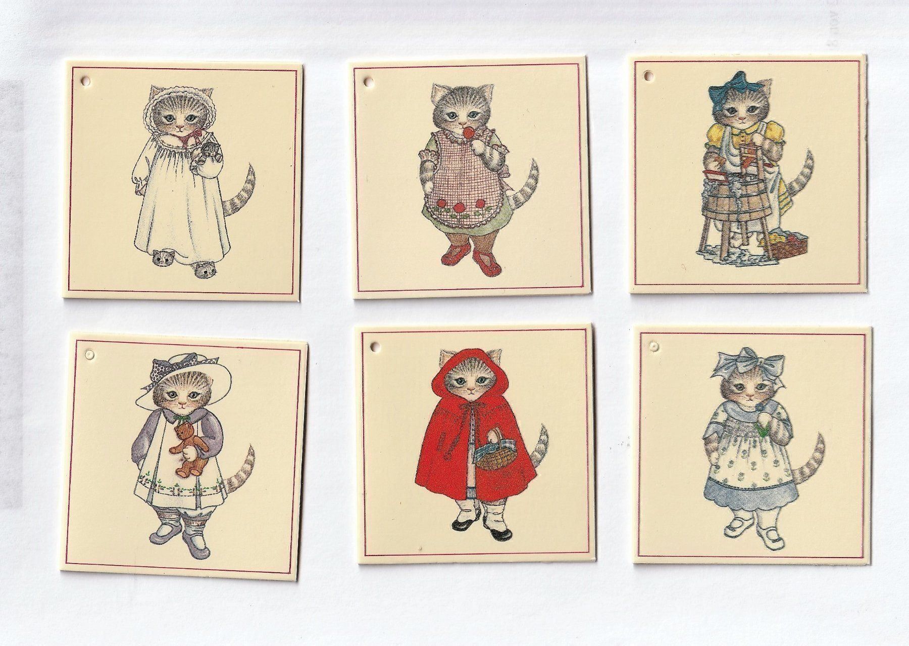 Cartoline: 12 Geschenkanhänger mit Kuvert,  Katzen – Nuovo e nell'imballaggio originale da Kriens venduto da Kraeutergarten