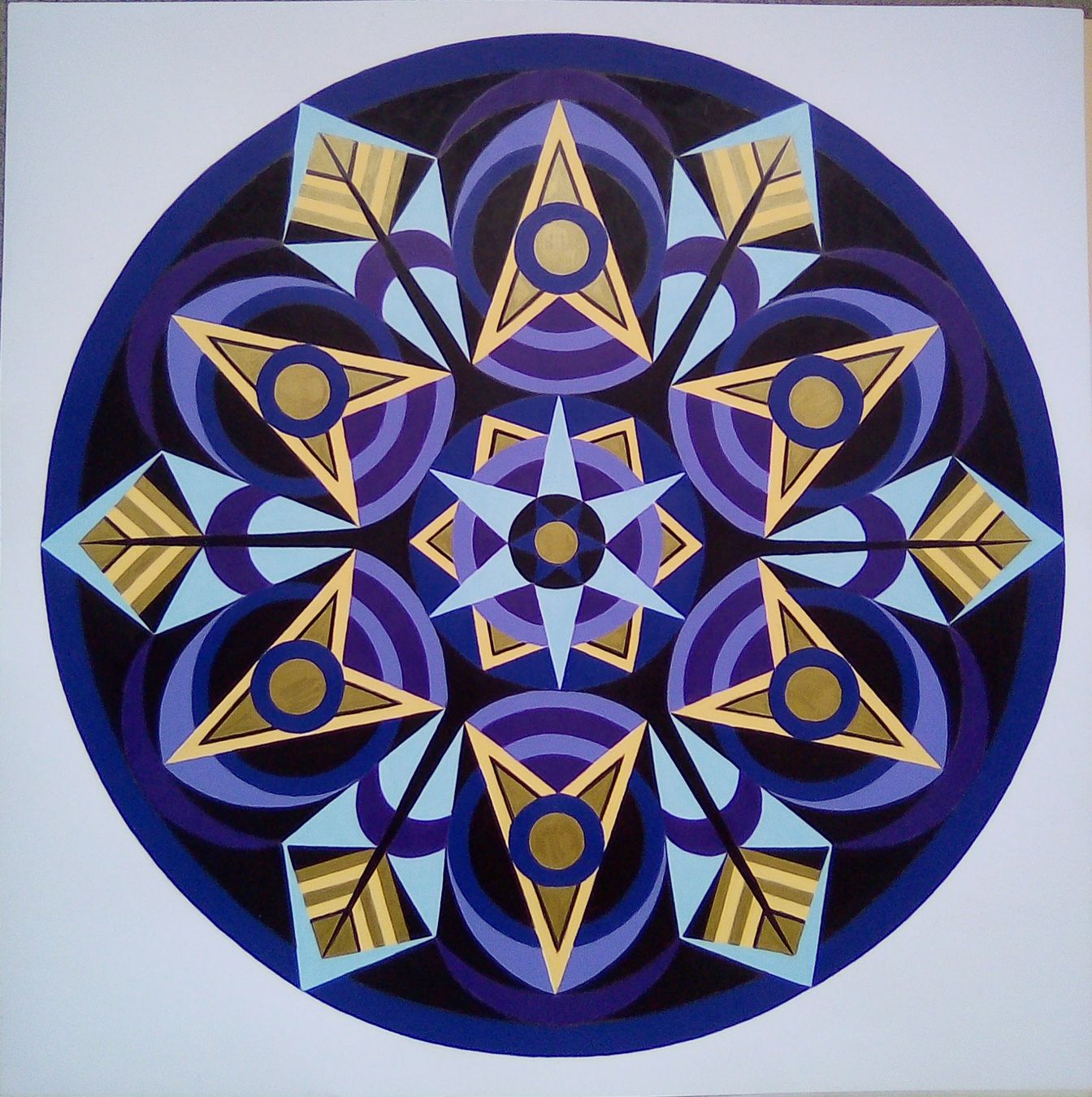 Tableaux: Mandala 70x70cm handgemaltes Bild – Neuf (Voir description) à Stans par wer_fd5f