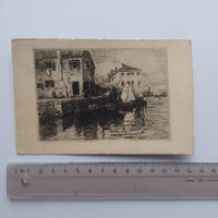 AK Künstlerkarte von Venezia 11.04.1926