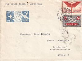 3. Afrikaflug Mittelholzer (Et. Zürich - Perpignan) 1930
