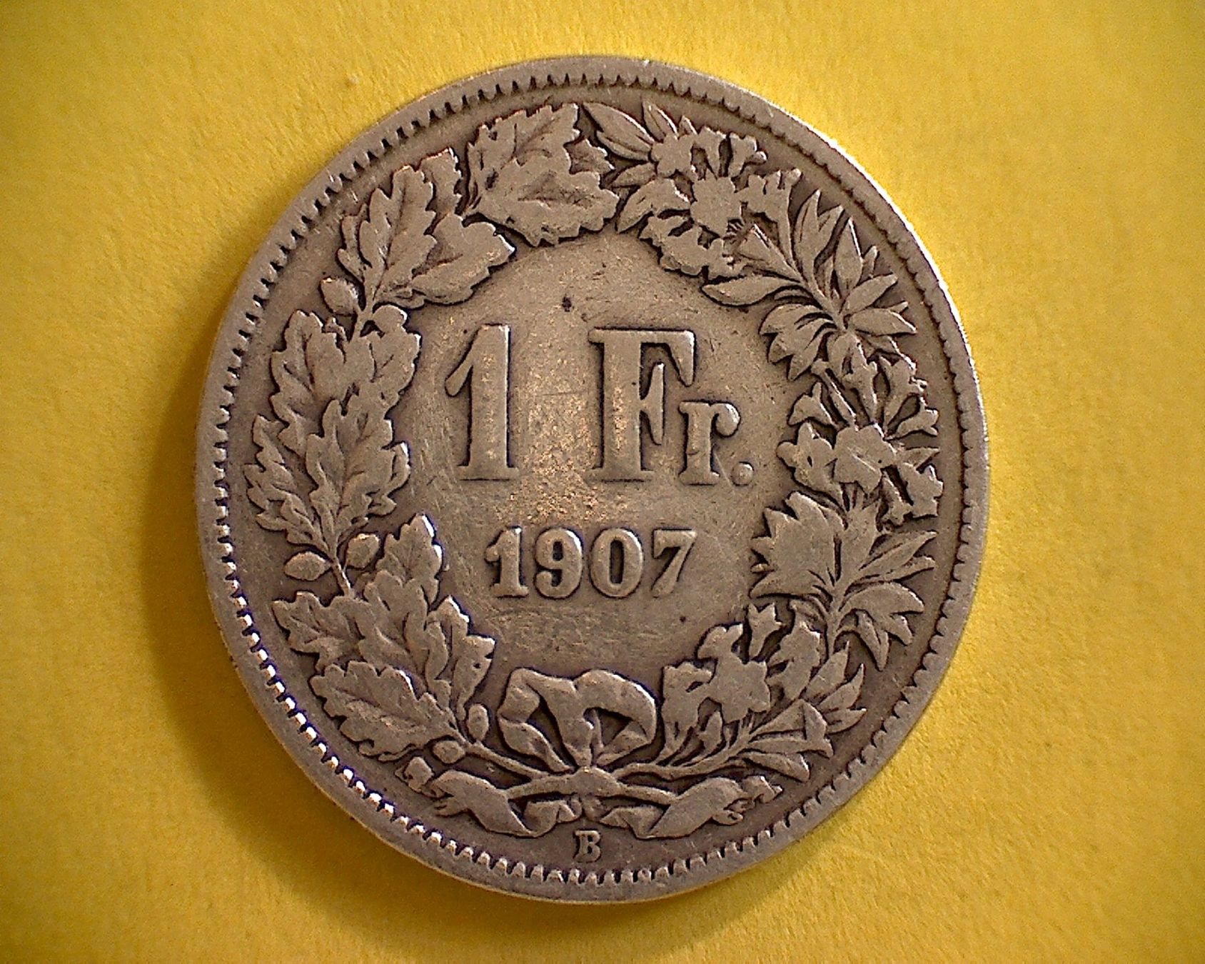 Toutes les monnaies: 1 Fr. 1907 – D'occasion à Buchs AG par Ged8