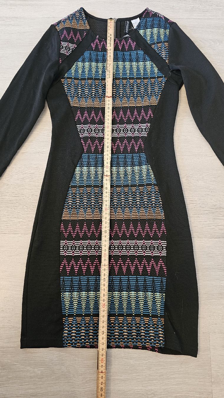 H&M Vestiti: Kleid, Gr. XS, schwarz bunt gemustert – Nuovo (secondo la descrizione) da Baden venduto da MiaNy 2