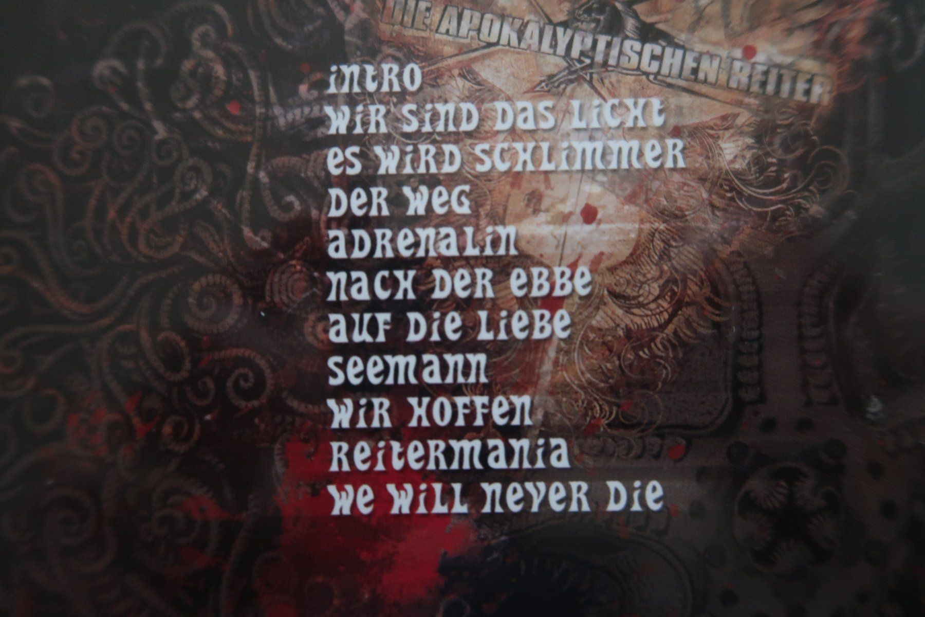 CD: DIE APOKALYPTISCHEN REITER - ADRENALIN - CD – Usato da Basel venduto da Patiscat 2