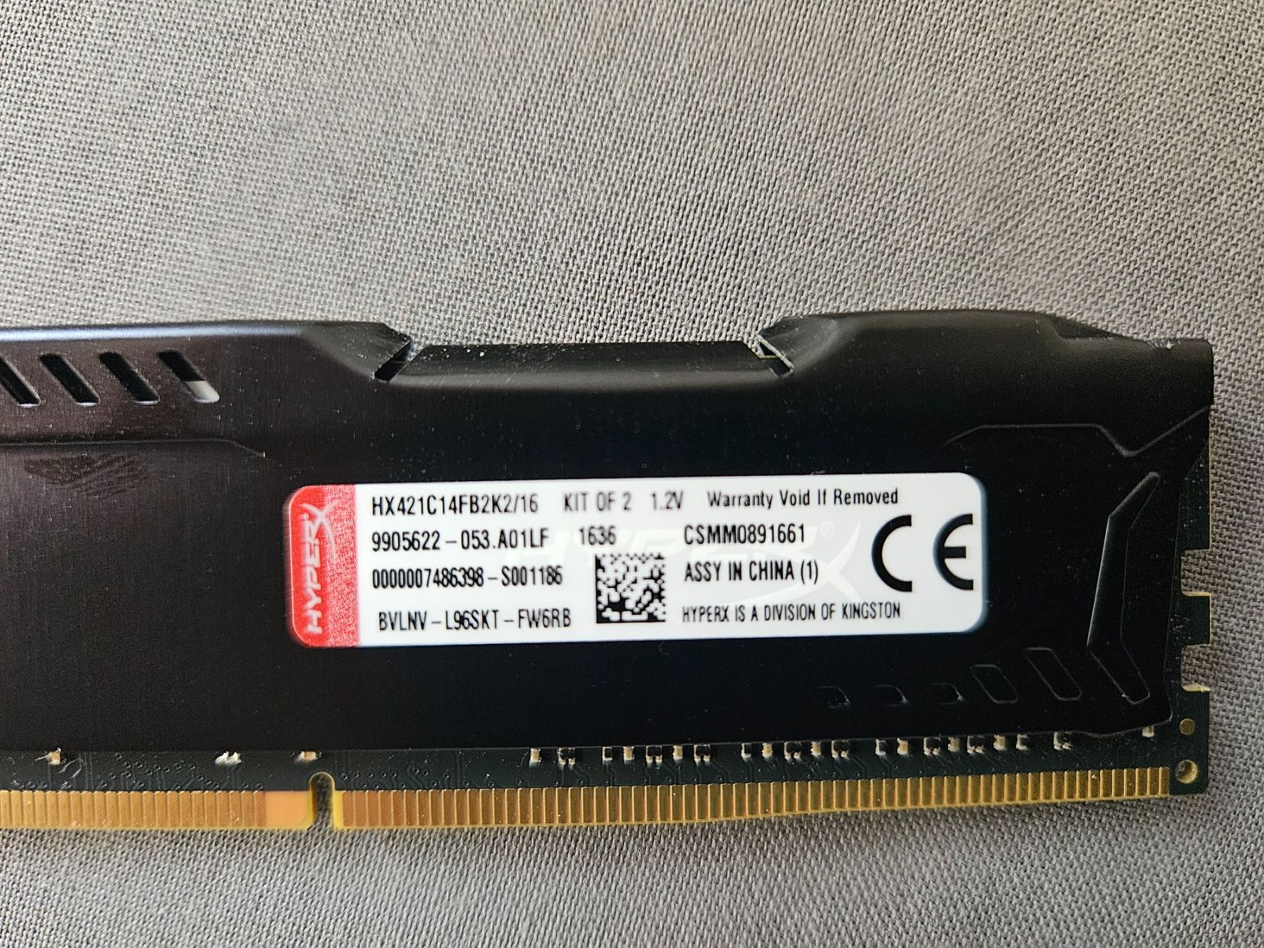 Hyperx Memoria / RAM: HyperX FURY DDR4 RAM Kit 2x8GB – Usato da Volketswil venduto da Lokitier 1