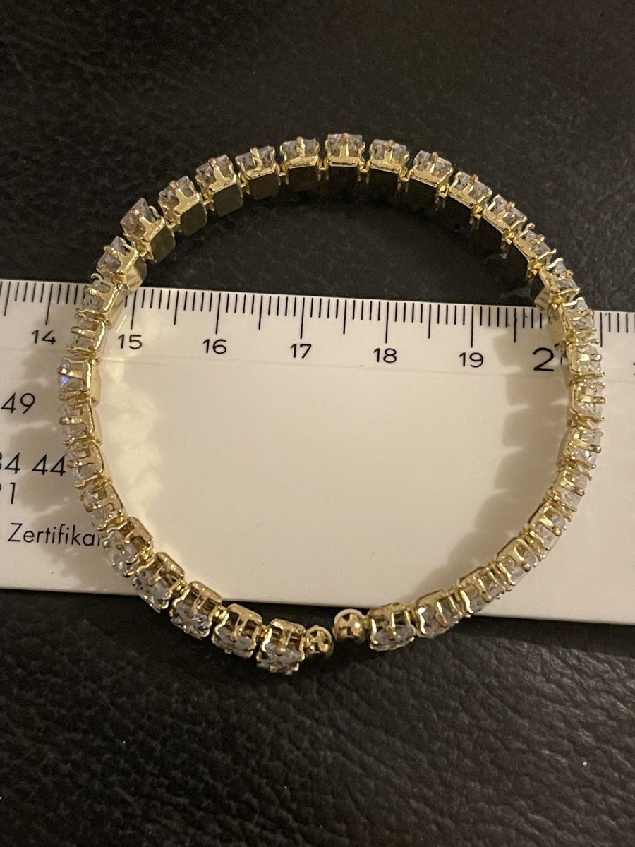 Armbänder & -reifen: Bracelet doré avec strass comme neuf  – Neu (gemäss Beschreibung) aus Kloten von Vermicelles 4
