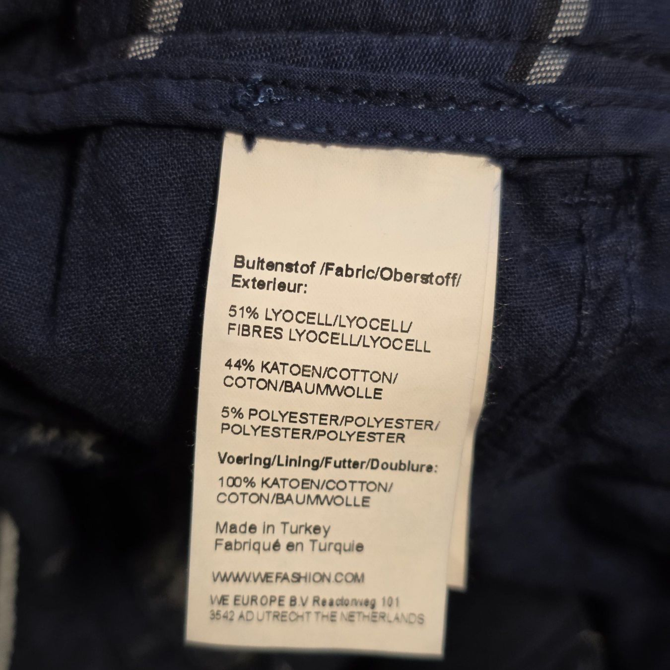We Pantaloni: WE Streifenhose 36 Lyocell / Baumwolle – Usato da Wald ZH venduto da CapLux 4