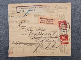 Wertsache nach Deutschland mit 115 für 11.--