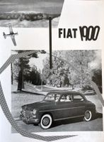 Fiat 1900 - Alte Werbung / Ancienne publicité 1952