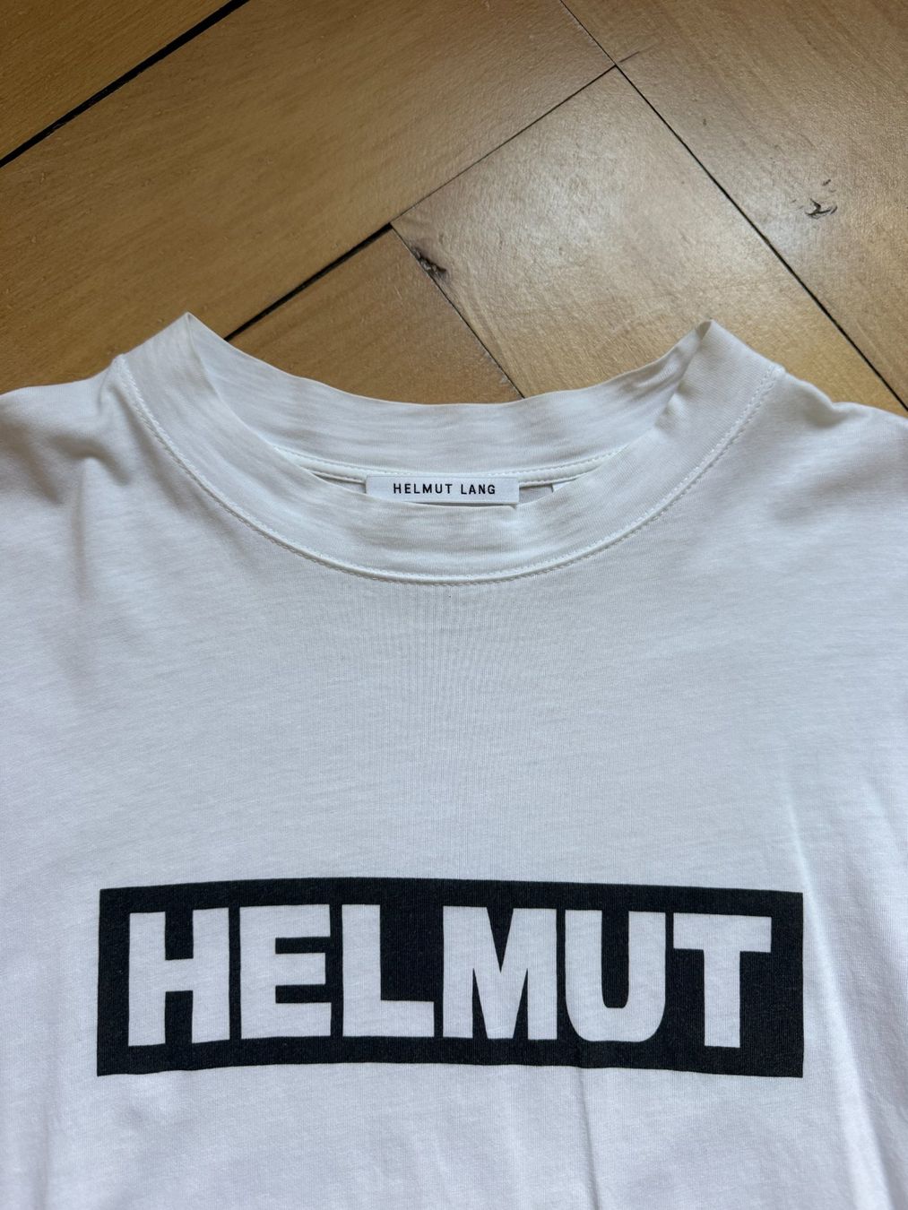 Helmut Lang T-shirt: HELMUT LANG - T-Shirt weiss M – Usato da Zürich venduto da Diazaio 1