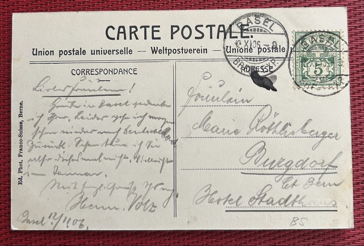 Cartes postales: Basel Barfüsserplatz 1906 – D'occasion à Horw par Tellbub 1