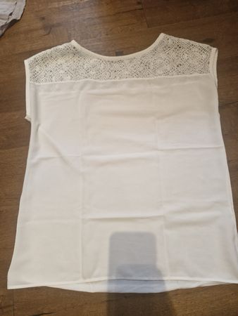 S.Oliver Premium Sommer Top, Weiss, Gr. 38, Neuwertig!