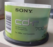 40 Stück  SONY CD-R 700 MB 48x, 80 min