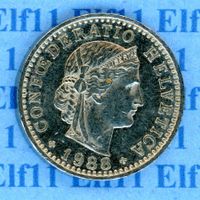 CHF___0.20 1988 -vz 20 Rappen