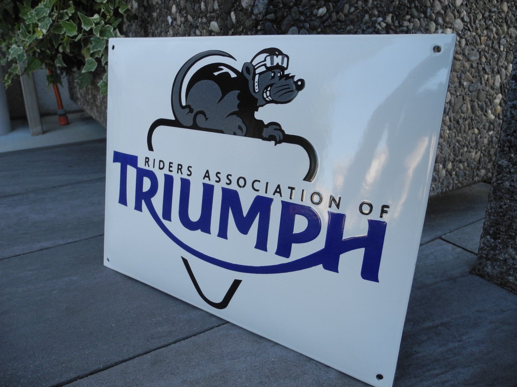 Triumph Insegne: TRIUMPH EMAILSCHILD – Nuovo (secondo la descrizione) da Reinach AG venduto da Huckleberrysix 1