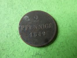 Bayern 1849, 2 Pfennig