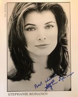 Stephanie Romanov US Model Autogramm signiert Foto 20x25cm
