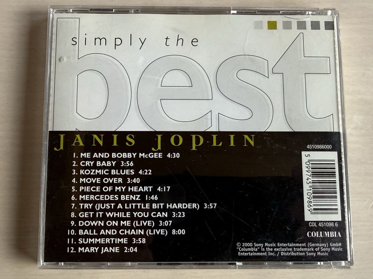 CD: Janis Joplin - Simply The Best - CD – Usato da Oberried Brienz venduto da Chyara 1