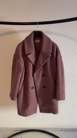 Damen Mantel Maddison Teddy-Optik altrosa Grösse 40