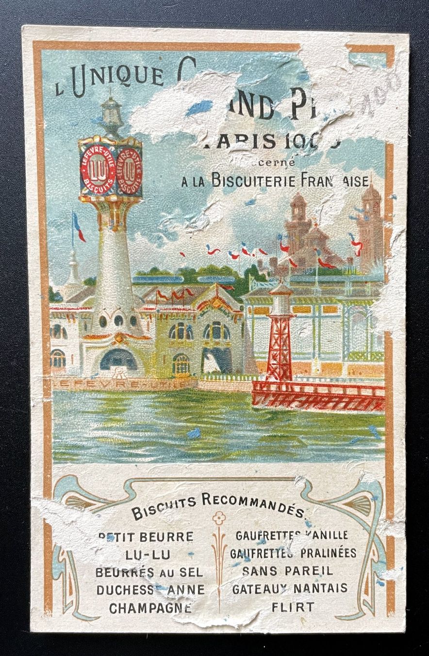 Grafiken & Lithographien: Biscuits Lefèvre-Utile LU - Altes Chromobild Paris 1900 – Gebraucht aus Savagnier von Ne2065 2