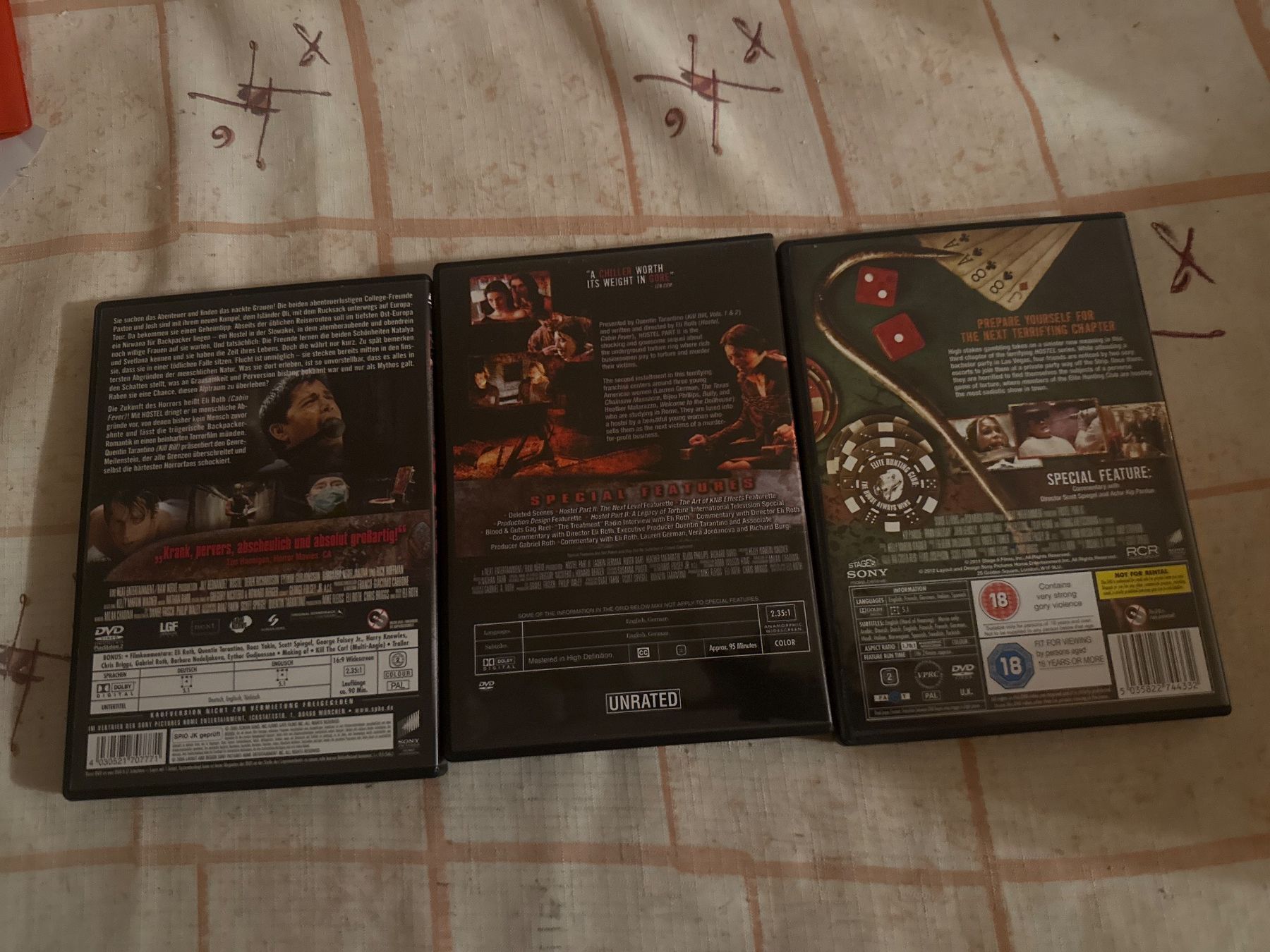 Alle DVDs: Hostel 1, 2, 3 DVD-Filme im Set – Gebraucht aus Schaffhausen von D-MAC 1