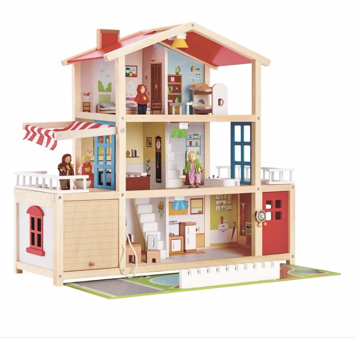 Hape Case e mobili per bambole: Hape Puppenhaus – Nuovo (secondo la descrizione) da Gebenstorf venduto da Stanulov 1