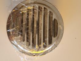 Lüftungsgitter 2 Stk. rund Edelstahl mit Insektenschutz