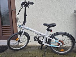 Faltbares Fahrrad B'TWIN weiss 20 Zoll guter Zustand