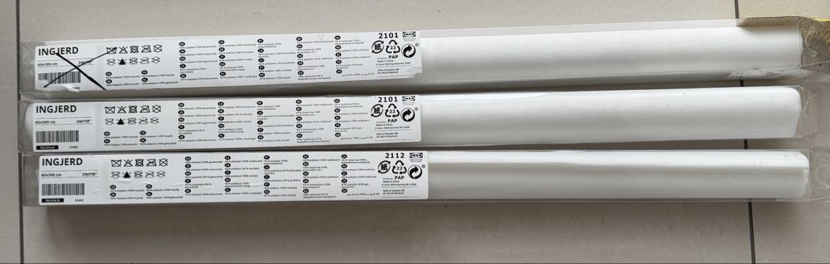 Tende: 3 Stk. IKEA INGJERD Rolos, weiss, neuwertig – Usato da Dübendorf venduto da Moebelverkauf10