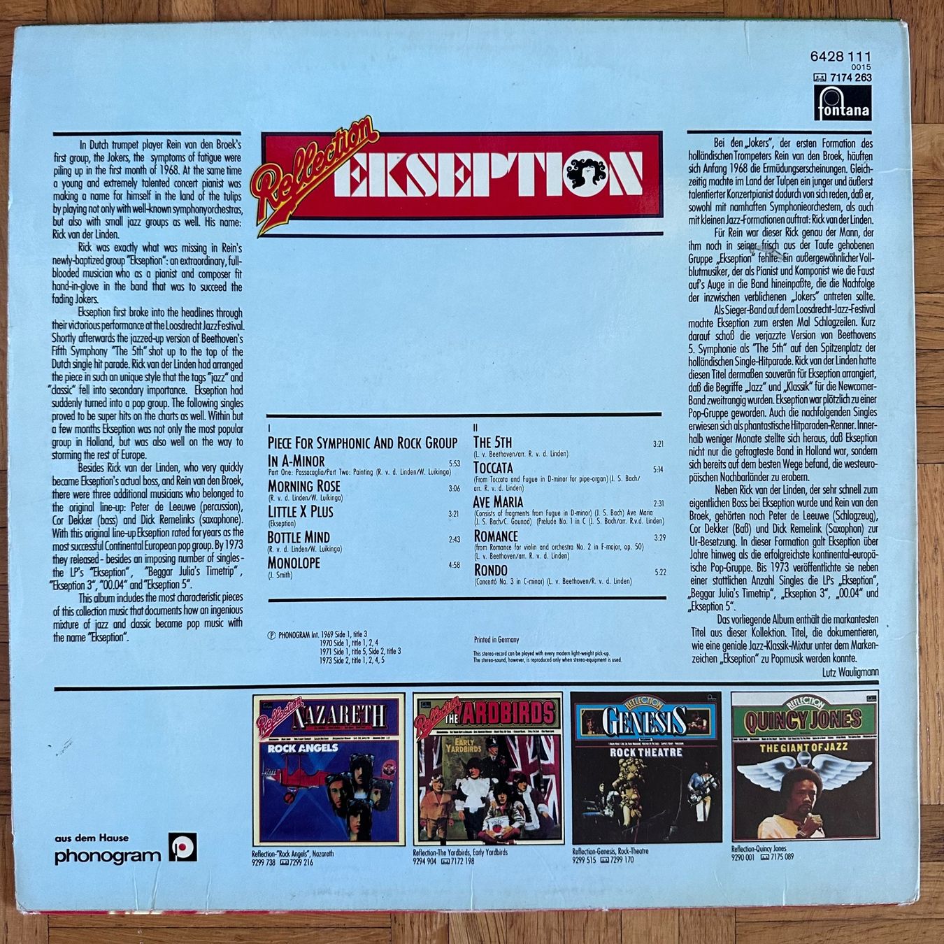 Dischi in vinile: LP - Ekseption - Reflection – Usato da Breganzona venduto da Onairda75 1