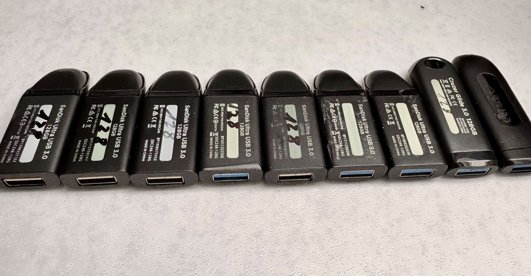 Sandisk USB Sticks: 9x SanDisk USB 3.0 Sticks 128GB – Gebraucht aus Hermetschwil-Staffeln von Mobile2013 2