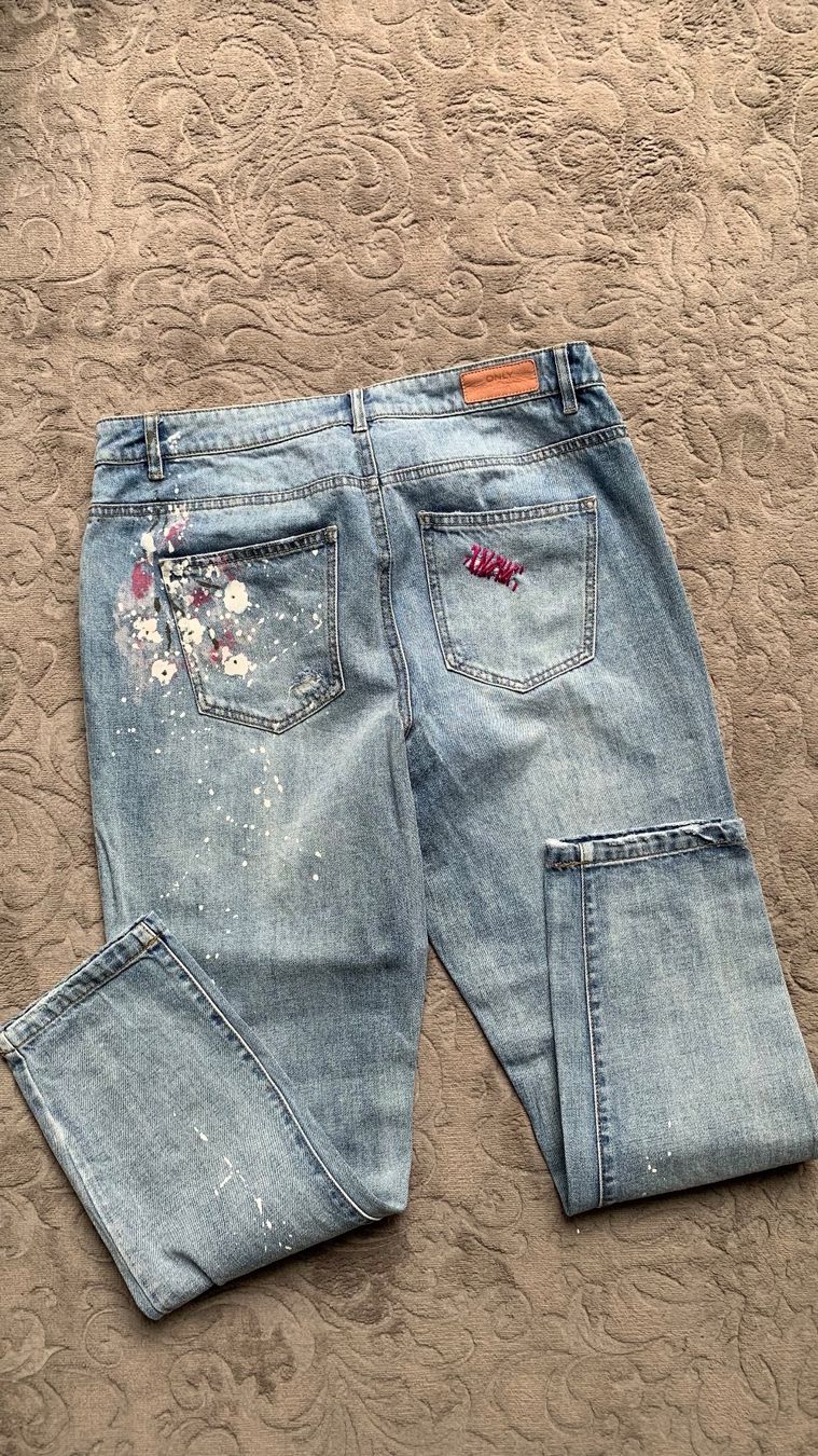 Only Jeans: Only Jeans "Tonini"  W29/32 Perlen  Blüten – D'occasion à Engelburg par mamalanima 2