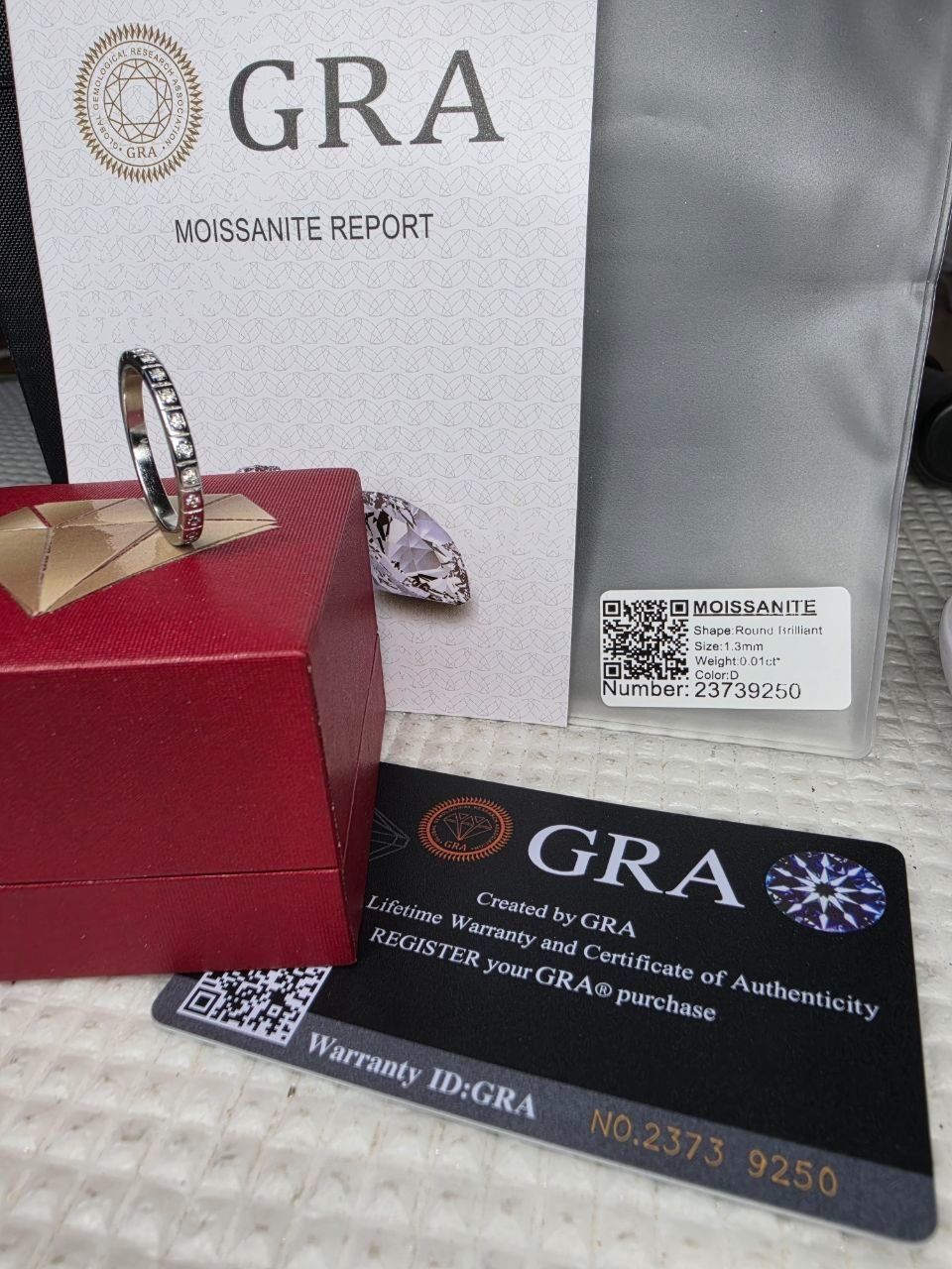 Bagues: Bague argent avec diamants de moissanite certifiés GRA – Neuf avec emballage d'origine à Reconvilier par Tsma67 3