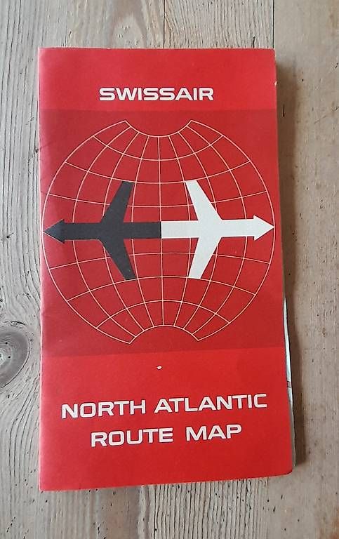 Cartine & Atlanti: Swissair Flugkarte +Flugplan – Usato da Erlinsbach SO venduto da Ginkel