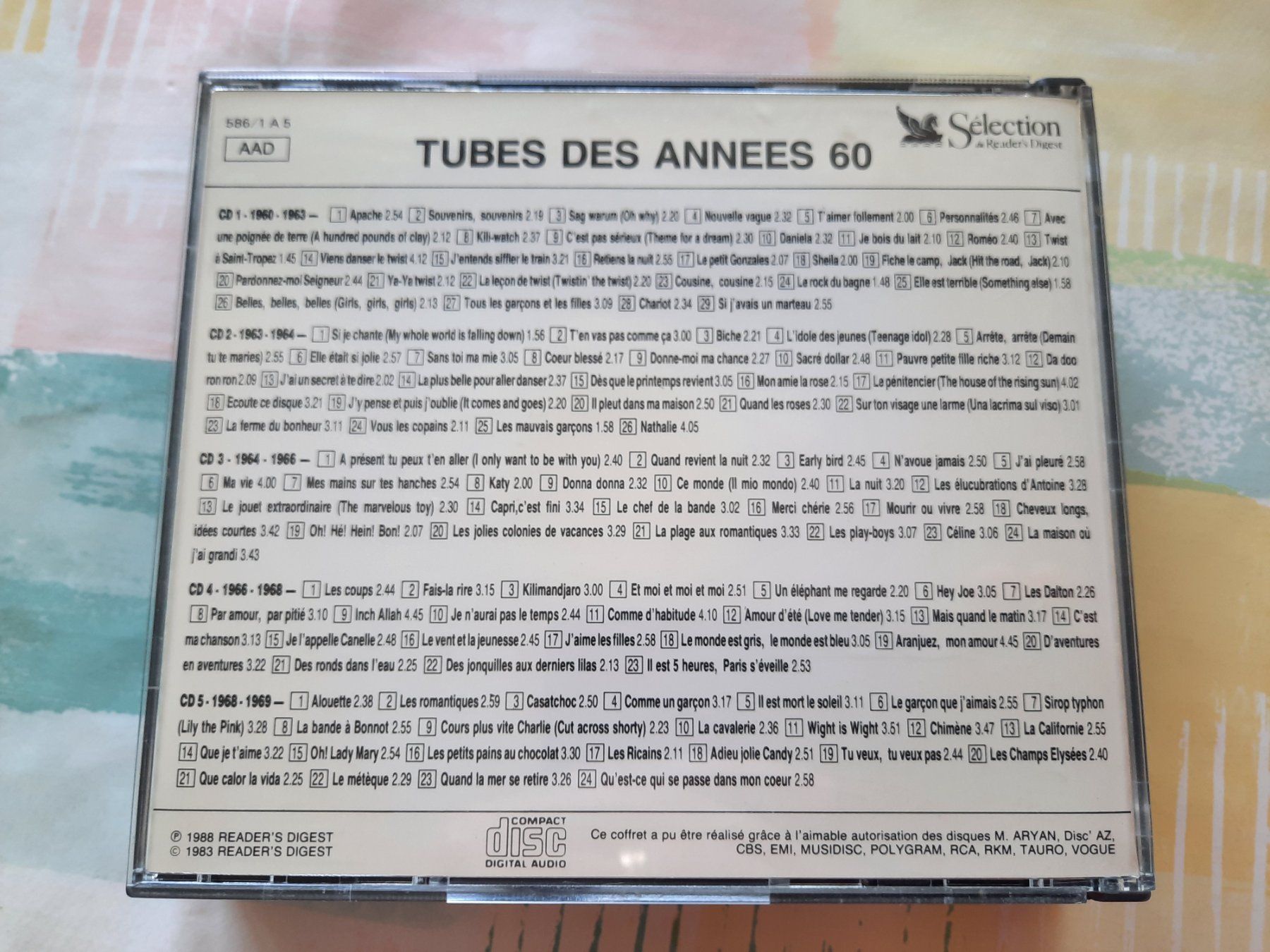 CD: CD Tubes des années 60 - compilation 5 cds – Usato da Pully venduto da bro_n52j 7