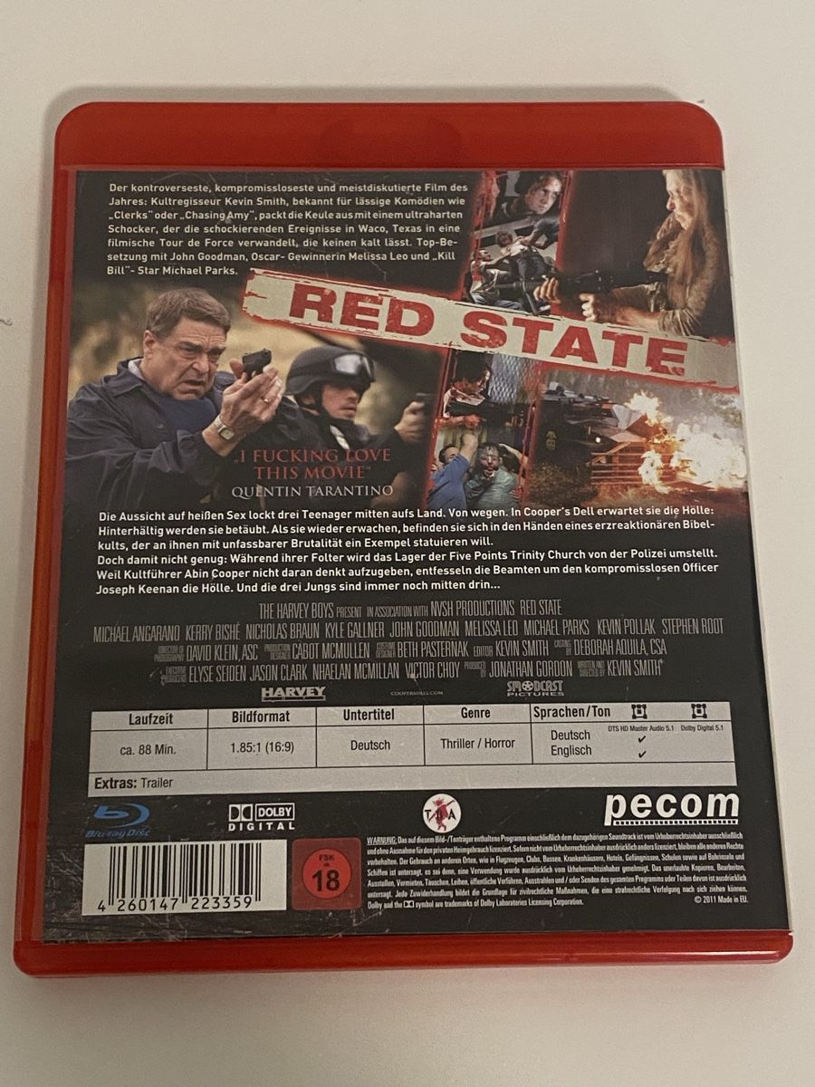 Tutti i DVDs: Red State Blu-ray – Usato da Oensingen venduto da mig_99db 1