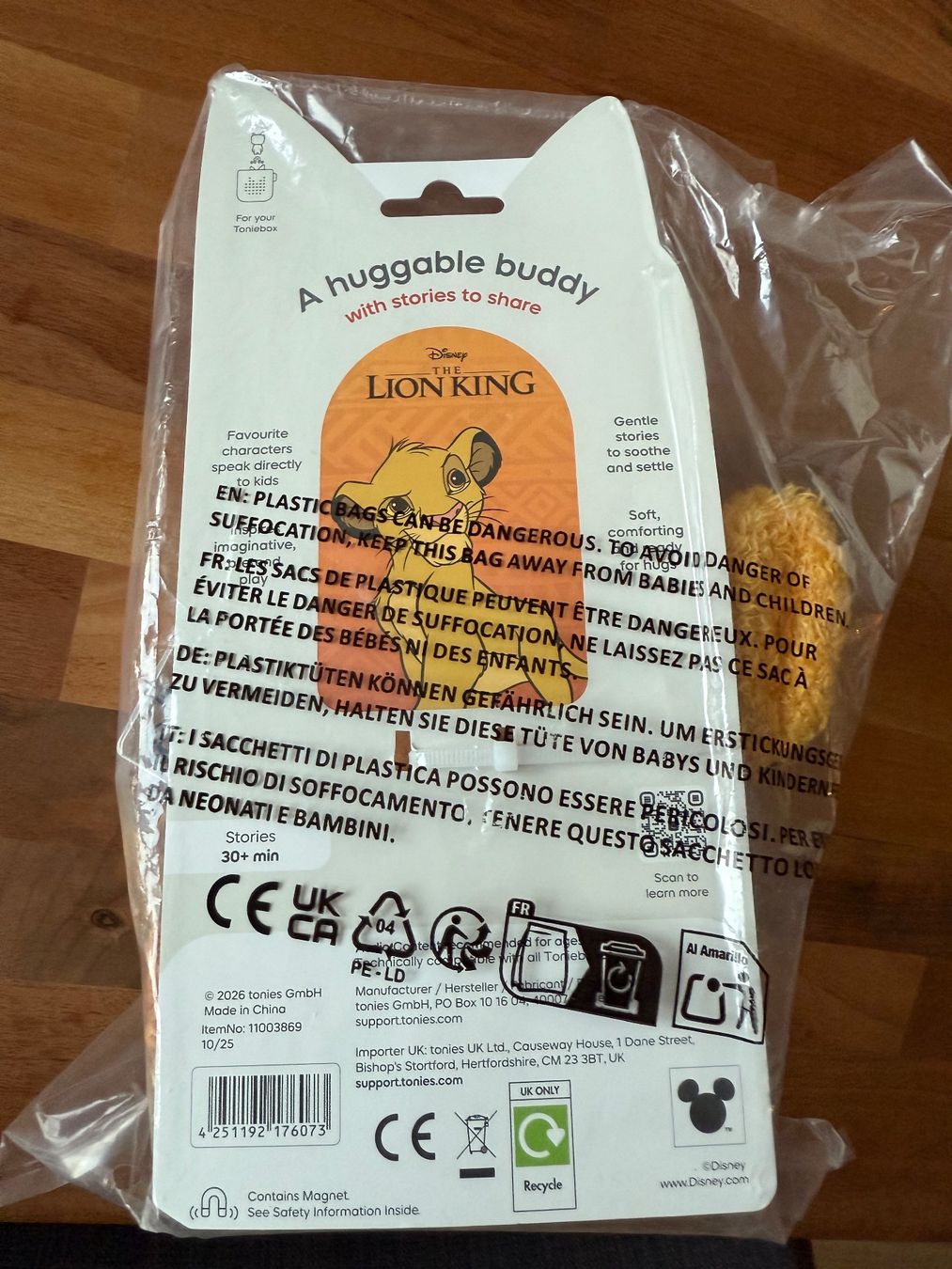 Tonies Statuette: Disney Simba Tonies - Englisch - NEU – Nuovo e nell'imballaggio originale da Baar venduto da s-nadine 1
