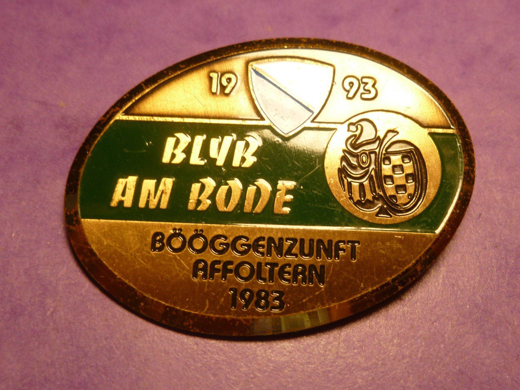 Plaketten & Abzeichen: AFFOLTERN 1993 GOLD – Gebraucht aus Ried (Muotathal) von Mandarin02